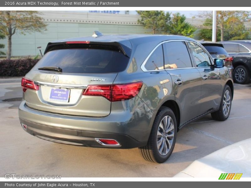 Forest Mist Metallic / Parchment 2016 Acura MDX Technology