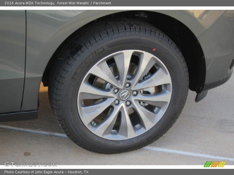 Forest Mist Metallic / Parchment 2016 Acura MDX Technology