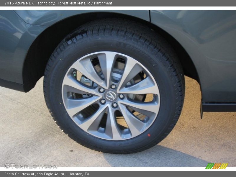 Forest Mist Metallic / Parchment 2016 Acura MDX Technology
