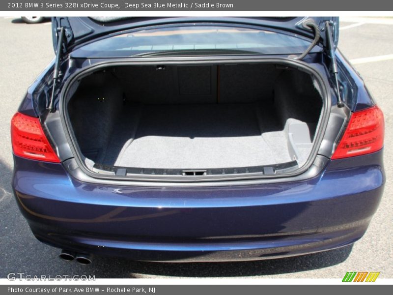 Deep Sea Blue Metallic / Saddle Brown 2012 BMW 3 Series 328i xDrive Coupe