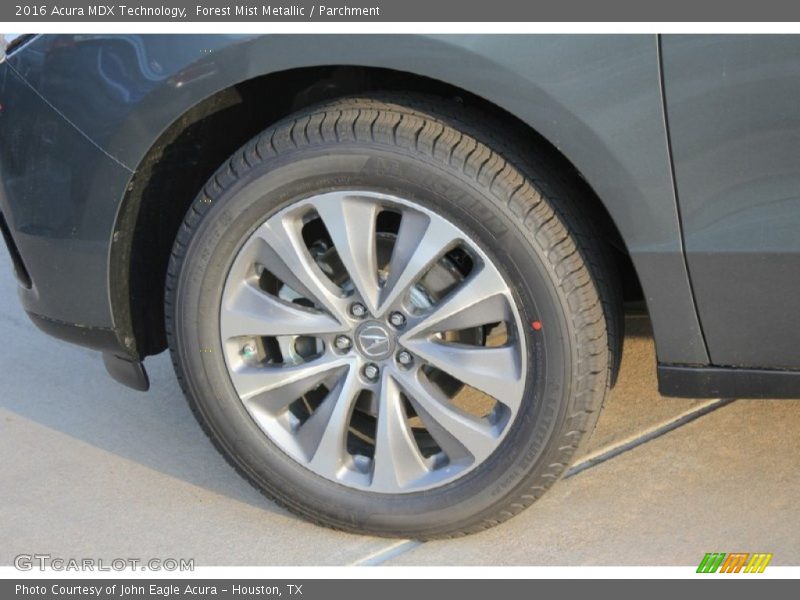 Forest Mist Metallic / Parchment 2016 Acura MDX Technology