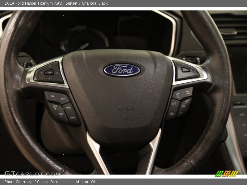 Sunset / Charcoal Black 2014 Ford Fusion Titanium AWD