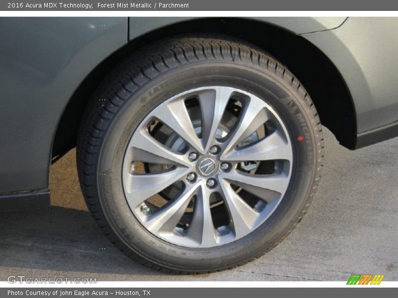 Forest Mist Metallic / Parchment 2016 Acura MDX Technology