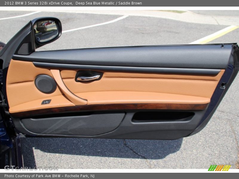 Deep Sea Blue Metallic / Saddle Brown 2012 BMW 3 Series 328i xDrive Coupe