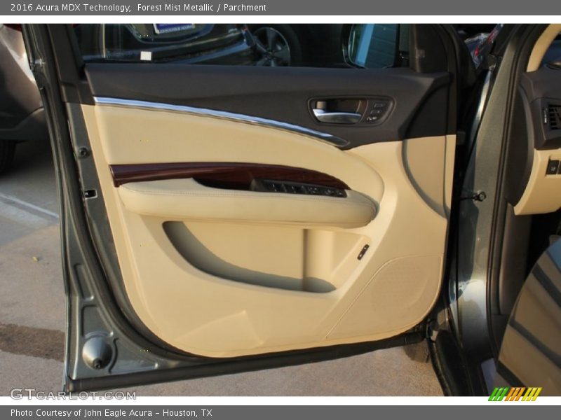 Forest Mist Metallic / Parchment 2016 Acura MDX Technology