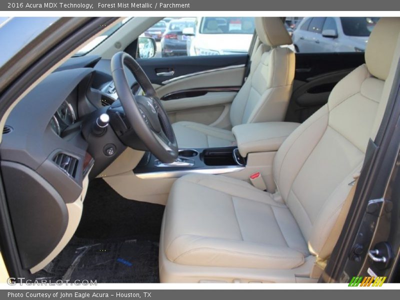 Forest Mist Metallic / Parchment 2016 Acura MDX Technology