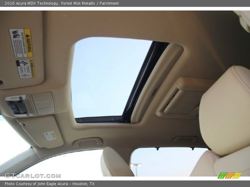 Forest Mist Metallic / Parchment 2016 Acura MDX Technology