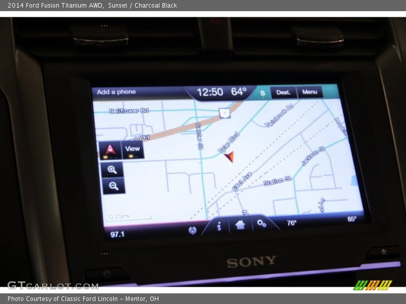 Sunset / Charcoal Black 2014 Ford Fusion Titanium AWD