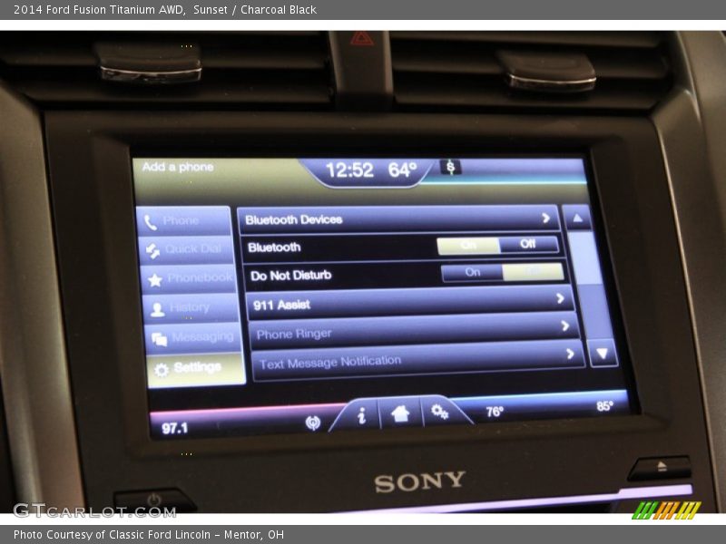Sunset / Charcoal Black 2014 Ford Fusion Titanium AWD