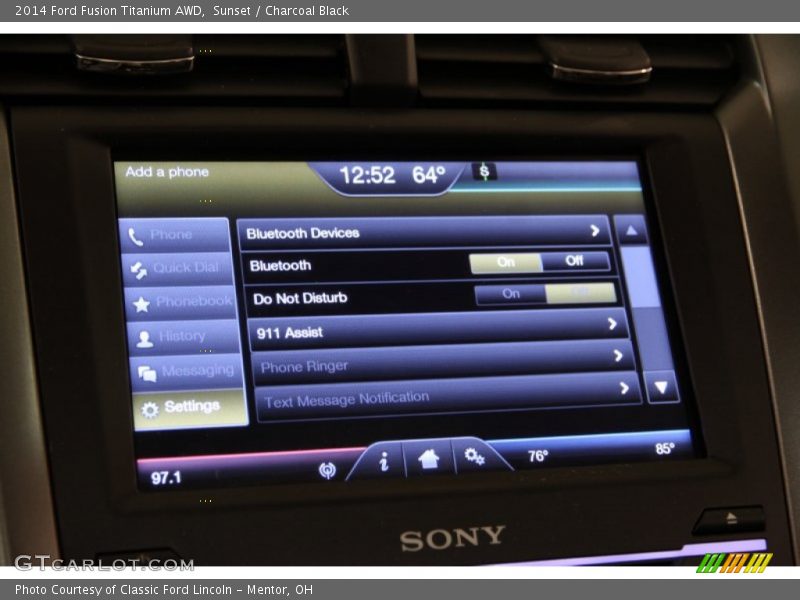 Sunset / Charcoal Black 2014 Ford Fusion Titanium AWD