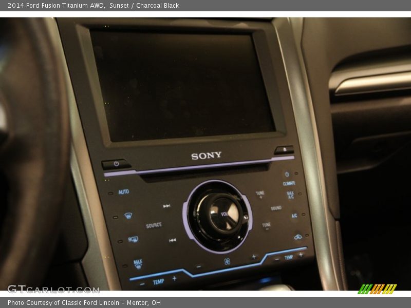 Sunset / Charcoal Black 2014 Ford Fusion Titanium AWD