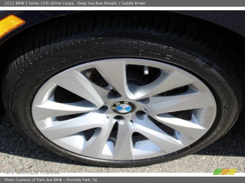 Deep Sea Blue Metallic / Saddle Brown 2012 BMW 3 Series 328i xDrive Coupe