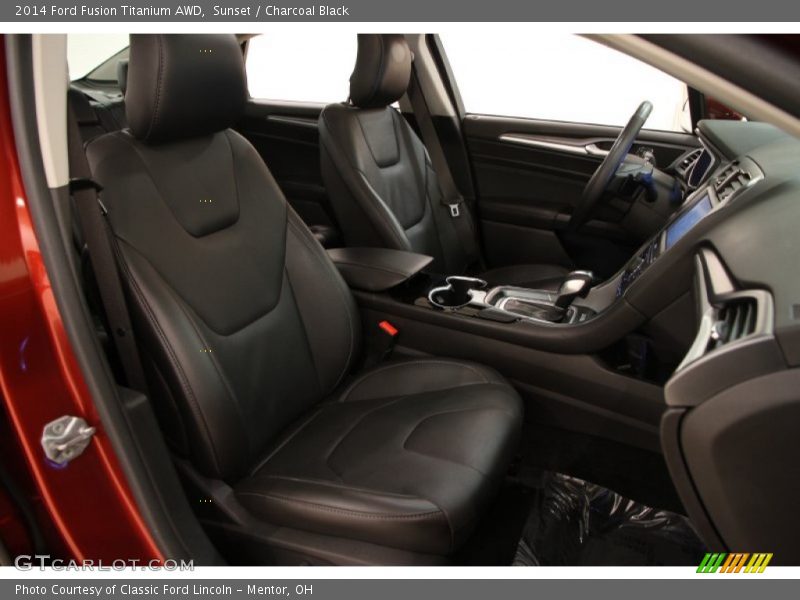 Sunset / Charcoal Black 2014 Ford Fusion Titanium AWD