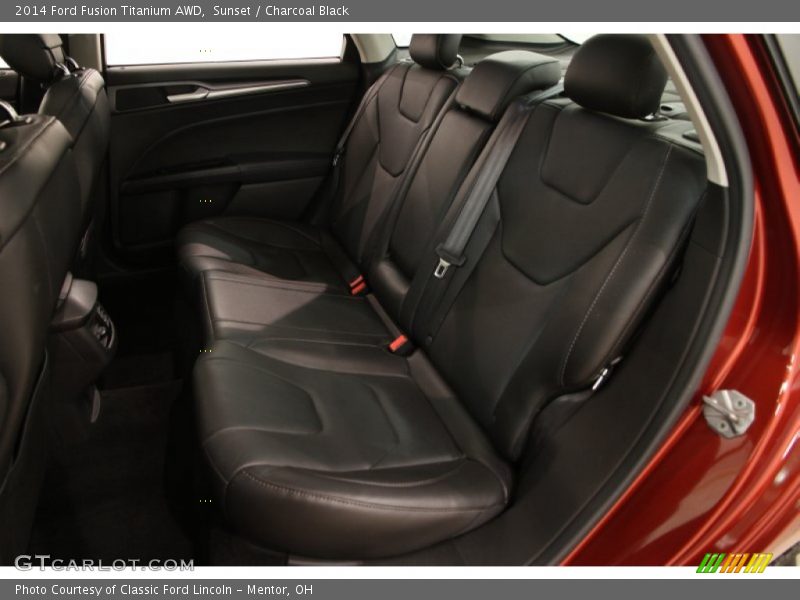Sunset / Charcoal Black 2014 Ford Fusion Titanium AWD