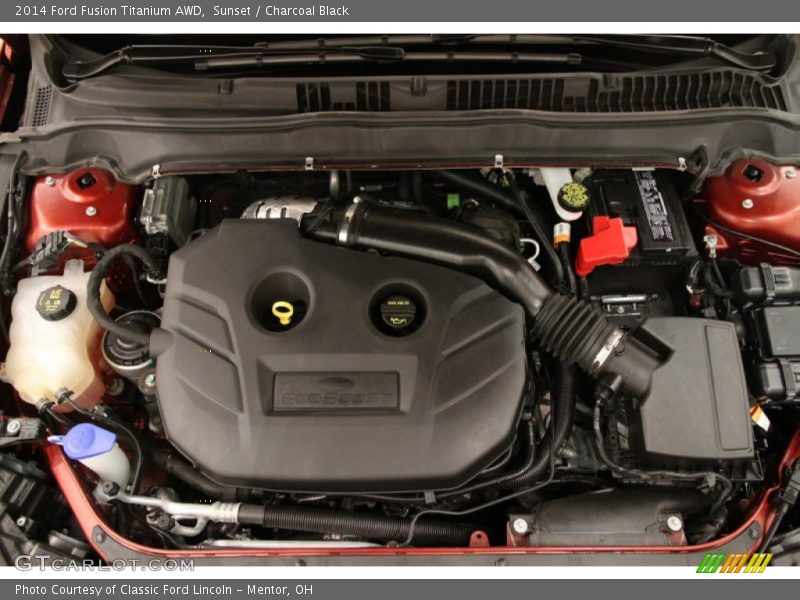 Sunset / Charcoal Black 2014 Ford Fusion Titanium AWD