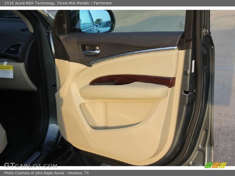 Forest Mist Metallic / Parchment 2016 Acura MDX Technology