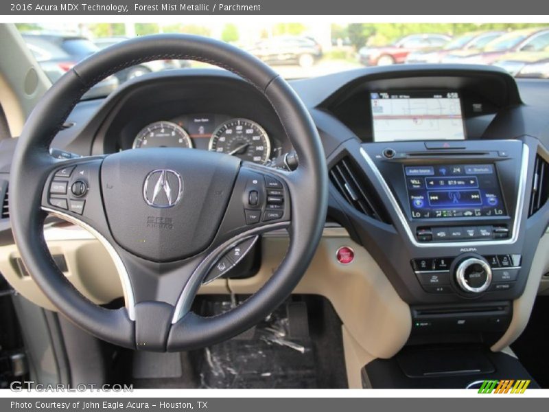 Forest Mist Metallic / Parchment 2016 Acura MDX Technology
