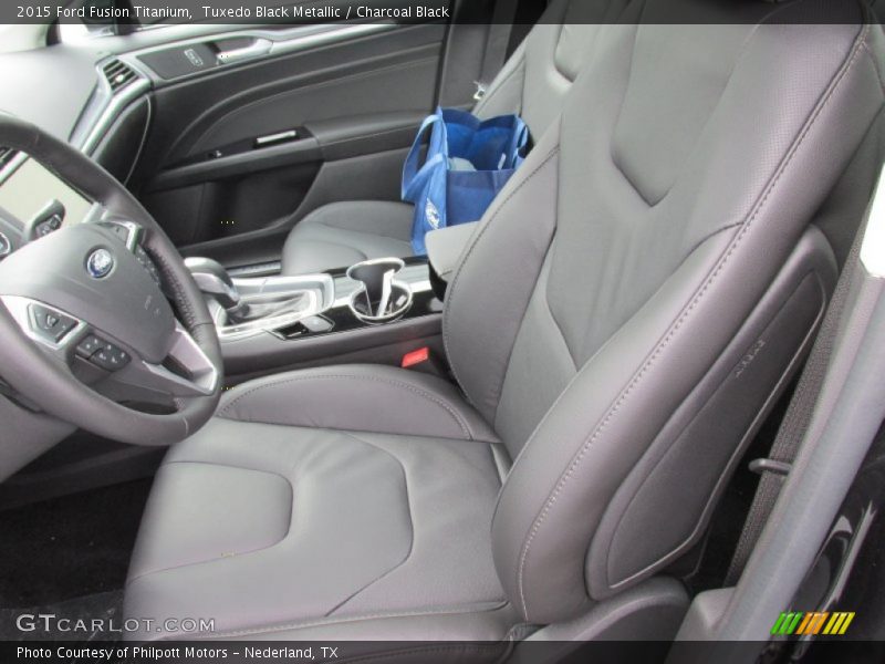 Tuxedo Black Metallic / Charcoal Black 2015 Ford Fusion Titanium
