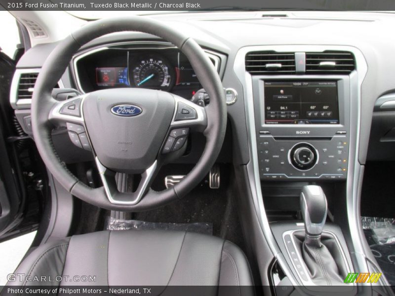 Tuxedo Black Metallic / Charcoal Black 2015 Ford Fusion Titanium