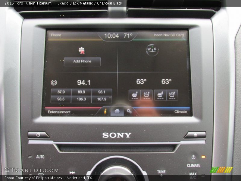 Tuxedo Black Metallic / Charcoal Black 2015 Ford Fusion Titanium