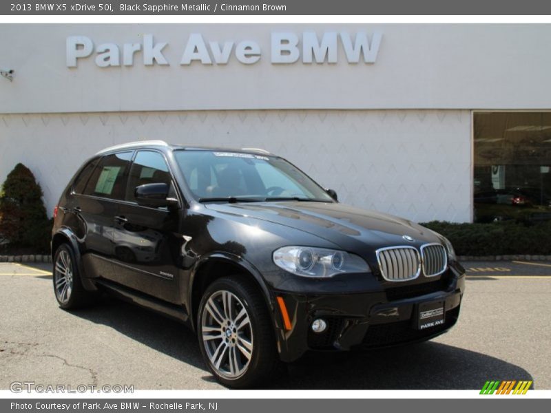 Black Sapphire Metallic / Cinnamon Brown 2013 BMW X5 xDrive 50i