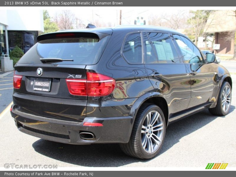 Black Sapphire Metallic / Cinnamon Brown 2013 BMW X5 xDrive 50i