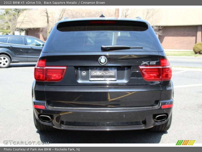 Black Sapphire Metallic / Cinnamon Brown 2013 BMW X5 xDrive 50i