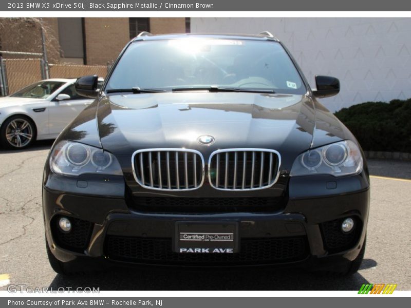 Black Sapphire Metallic / Cinnamon Brown 2013 BMW X5 xDrive 50i