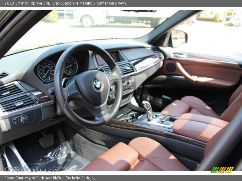 Black Sapphire Metallic / Cinnamon Brown 2013 BMW X5 xDrive 50i