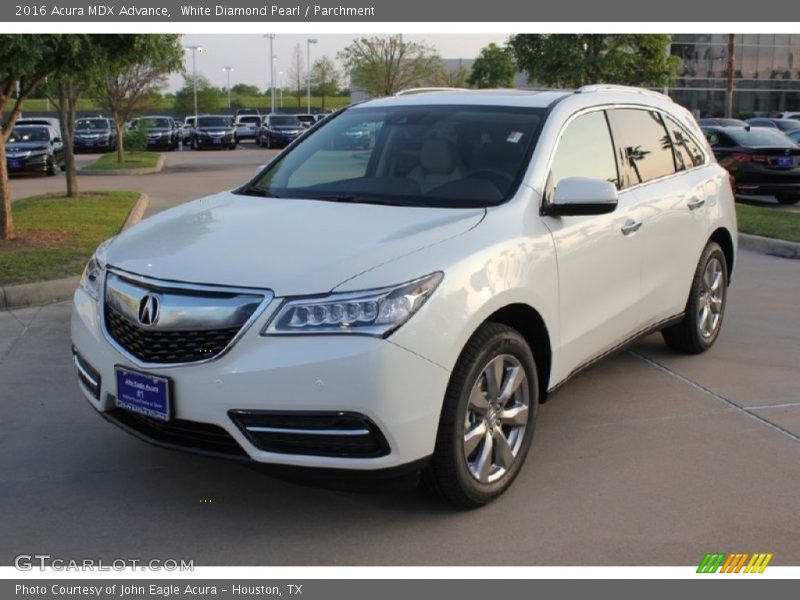 White Diamond Pearl / Parchment 2016 Acura MDX Advance