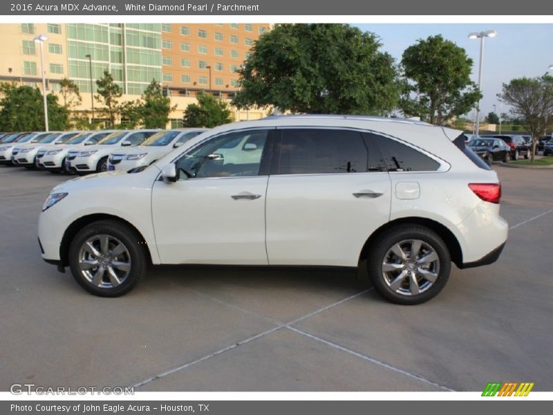 White Diamond Pearl / Parchment 2016 Acura MDX Advance