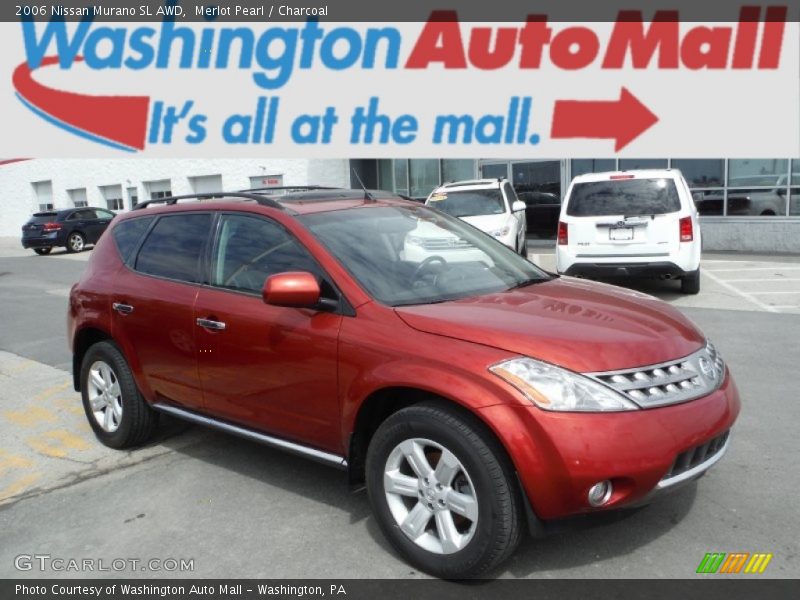 Merlot Pearl / Charcoal 2006 Nissan Murano SL AWD