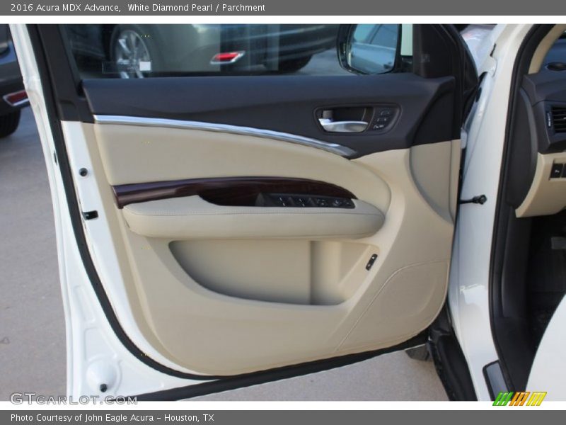 White Diamond Pearl / Parchment 2016 Acura MDX Advance