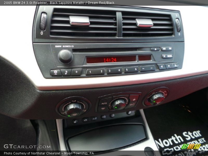 Black Sapphire Metallic / Dream Red/Black 2005 BMW Z4 3.0i Roadster