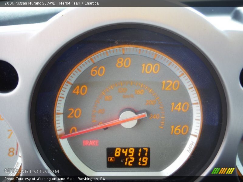 Merlot Pearl / Charcoal 2006 Nissan Murano SL AWD