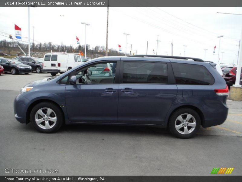 Shoreline Blue Pearl / Light Gray 2014 Toyota Sienna LE