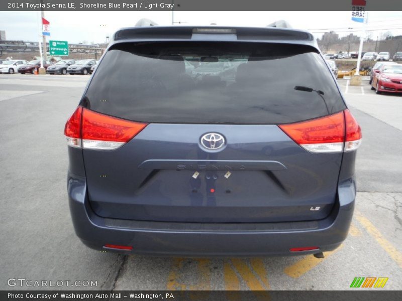 Shoreline Blue Pearl / Light Gray 2014 Toyota Sienna LE