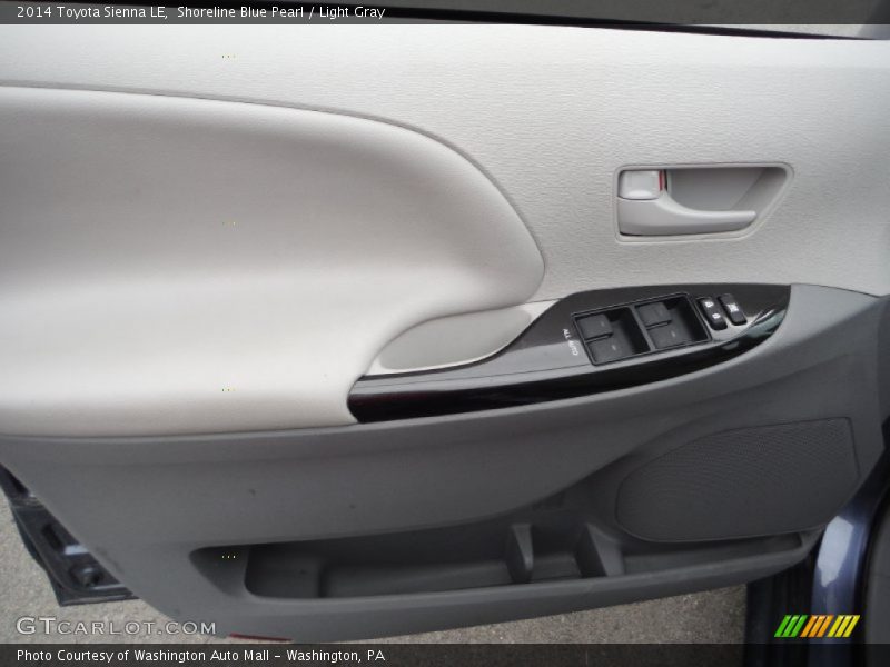 Shoreline Blue Pearl / Light Gray 2014 Toyota Sienna LE
