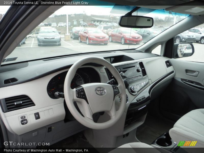 Shoreline Blue Pearl / Light Gray 2014 Toyota Sienna LE