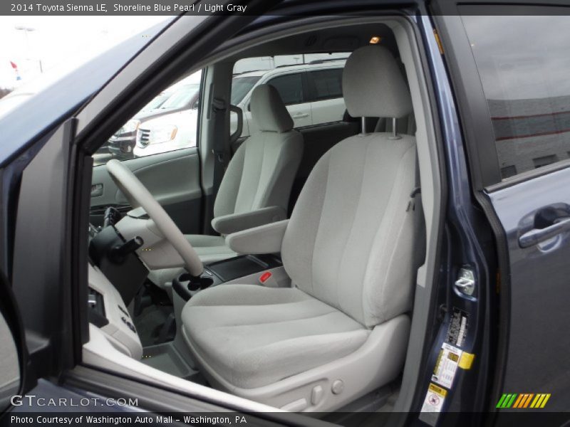 Shoreline Blue Pearl / Light Gray 2014 Toyota Sienna LE