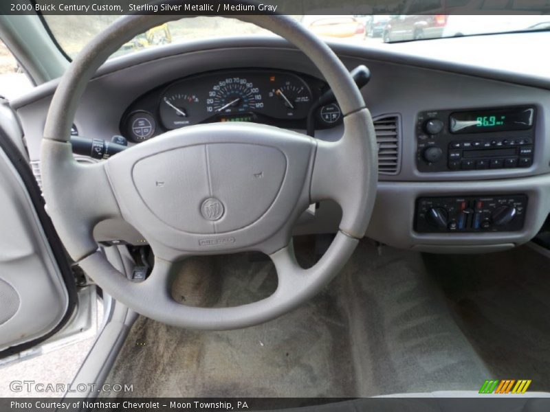 Sterling Silver Metallic / Medium Gray 2000 Buick Century Custom