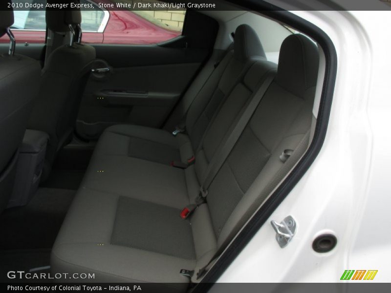 Stone White / Dark Khaki/Light Graystone 2010 Dodge Avenger Express