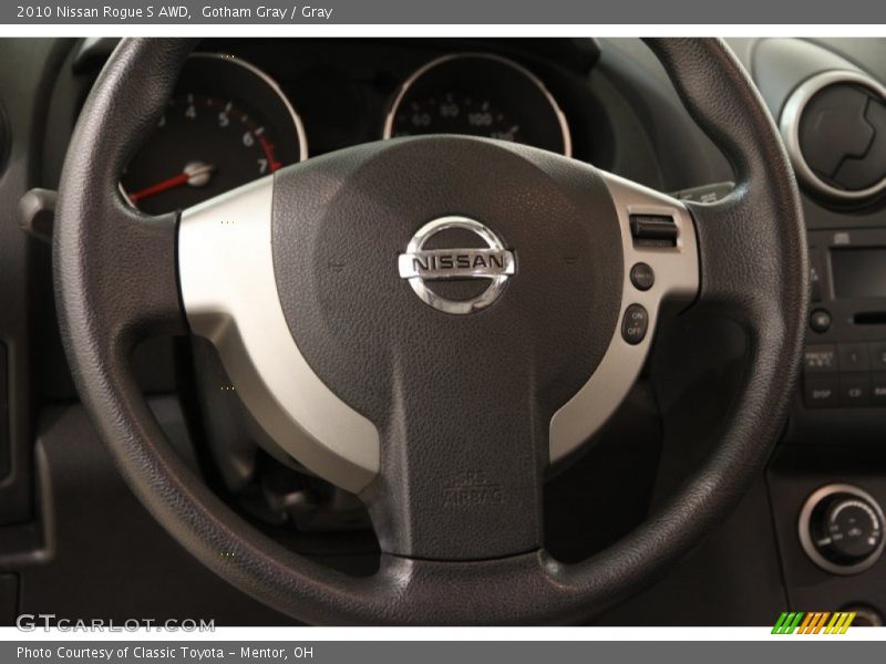 Gotham Gray / Gray 2010 Nissan Rogue S AWD