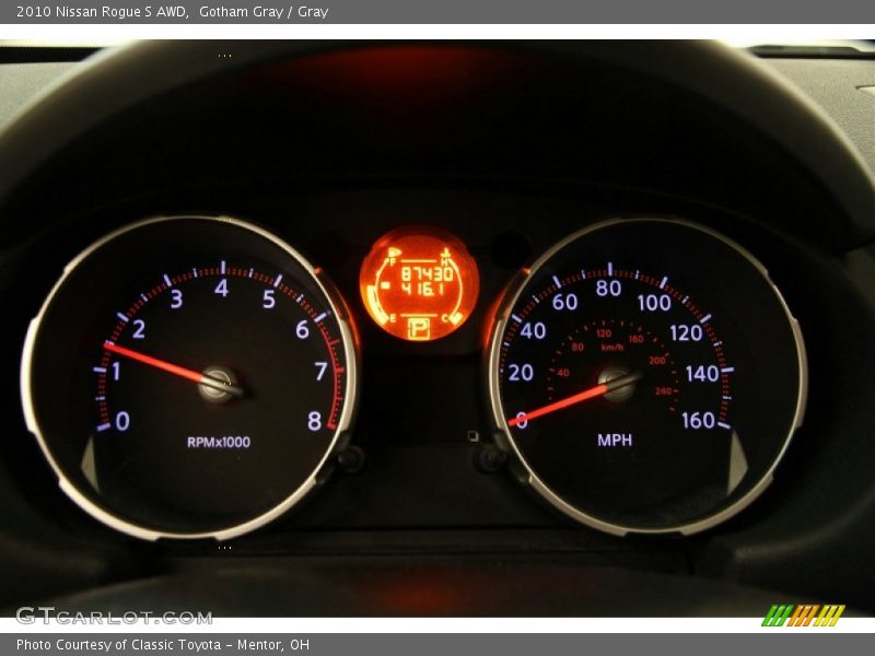 Gotham Gray / Gray 2010 Nissan Rogue S AWD