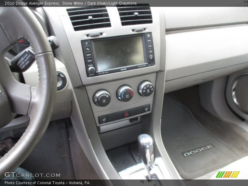 Stone White / Dark Khaki/Light Graystone 2010 Dodge Avenger Express