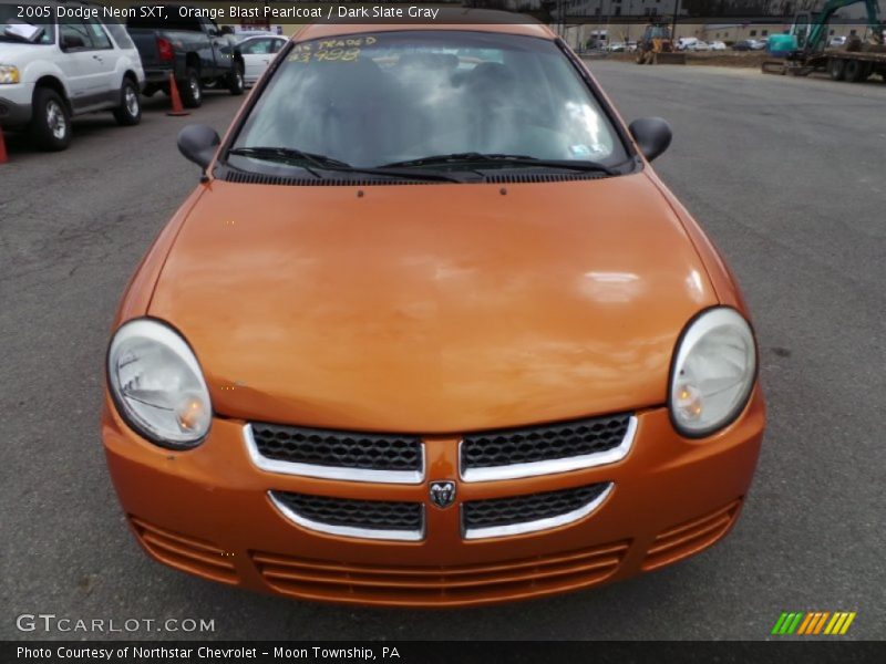 Orange Blast Pearlcoat / Dark Slate Gray 2005 Dodge Neon SXT