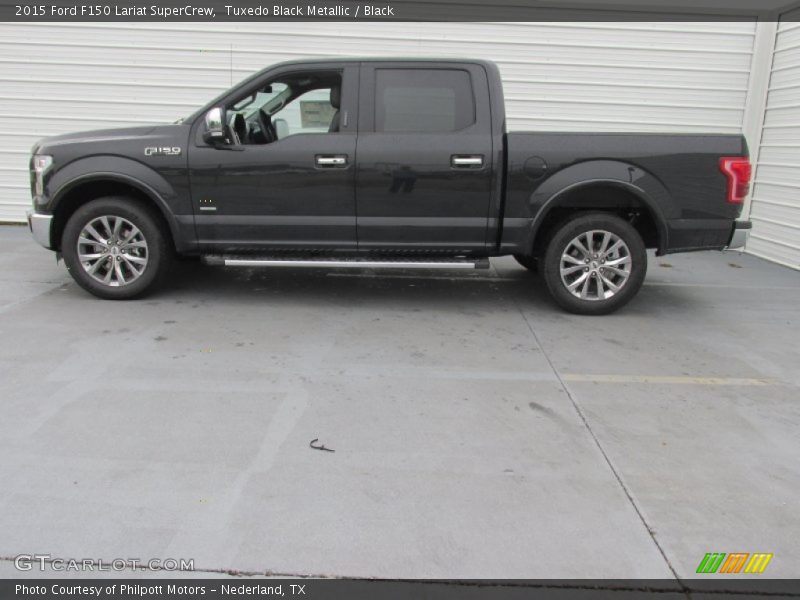 Tuxedo Black Metallic / Black 2015 Ford F150 Lariat SuperCrew