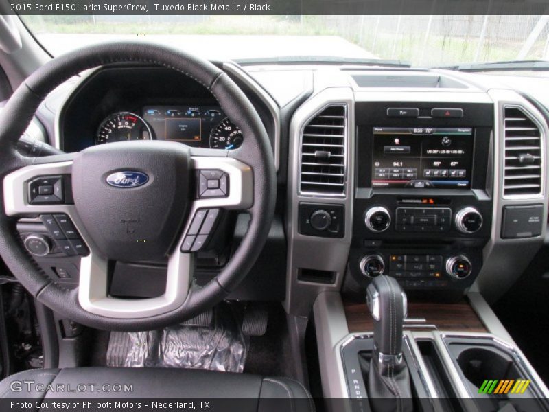 Tuxedo Black Metallic / Black 2015 Ford F150 Lariat SuperCrew