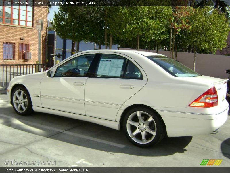 Arctic White / Ash 2007 Mercedes-Benz C 230 Sport