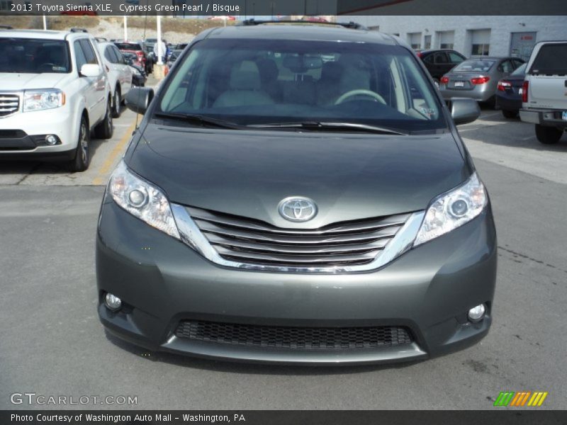 Cypress Green Pearl / Bisque 2013 Toyota Sienna XLE